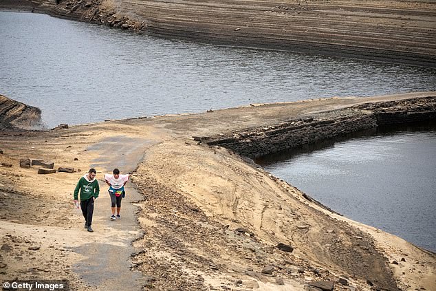 England will face public water shortages of five billion litres a day by 2055 unless urgent action is taken, officials have warned. Pictured: Baitings Reservoir