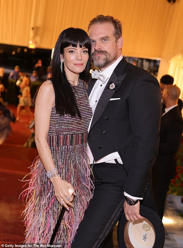 Lily ended her marriage to Stranger Things star husband David Harbour, 50, in December 2024 following her discovery he had a secret profile on Raya (pictured 2023)