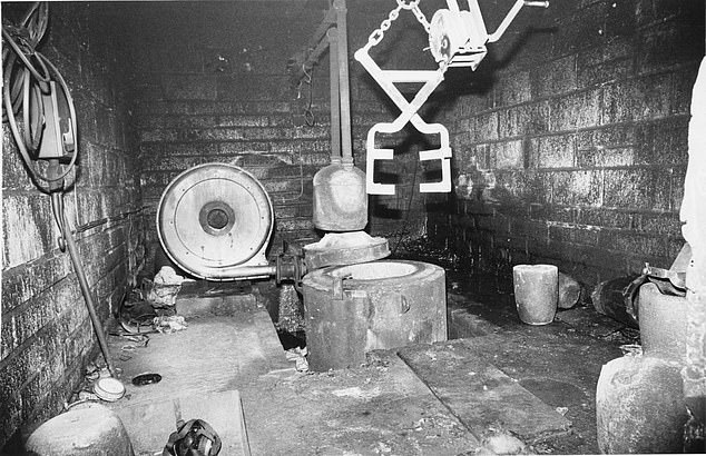 The smelting shack in the grounds of John Palmer's home where the gold was melted down