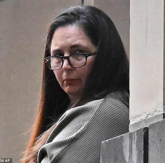 Erin Patterson, the woman accused of serving her ex-husband's family poisonous mushrooms, is photographed in Melbourne, Australia, on April 15, 2025. (James Ross/AAP Image via AP)