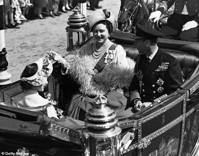 The king and queen wave onlookers during the celebration of their silver wedding anniversary