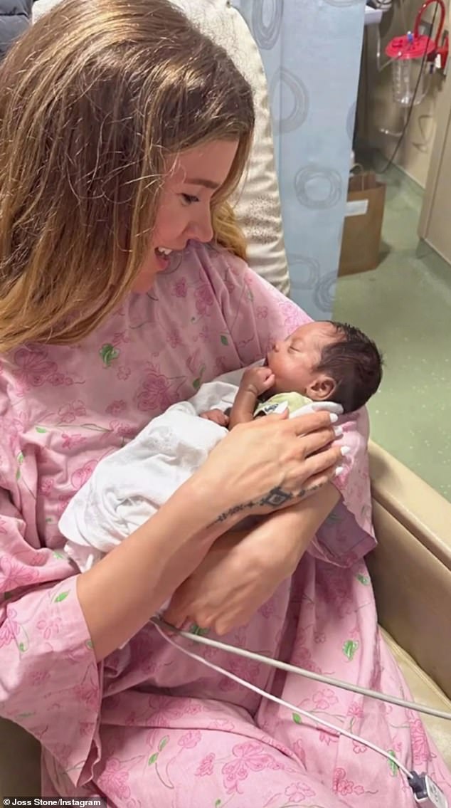 The singer officially adopted Bear when when he was just a month old and weighed just 4lbs 12oz