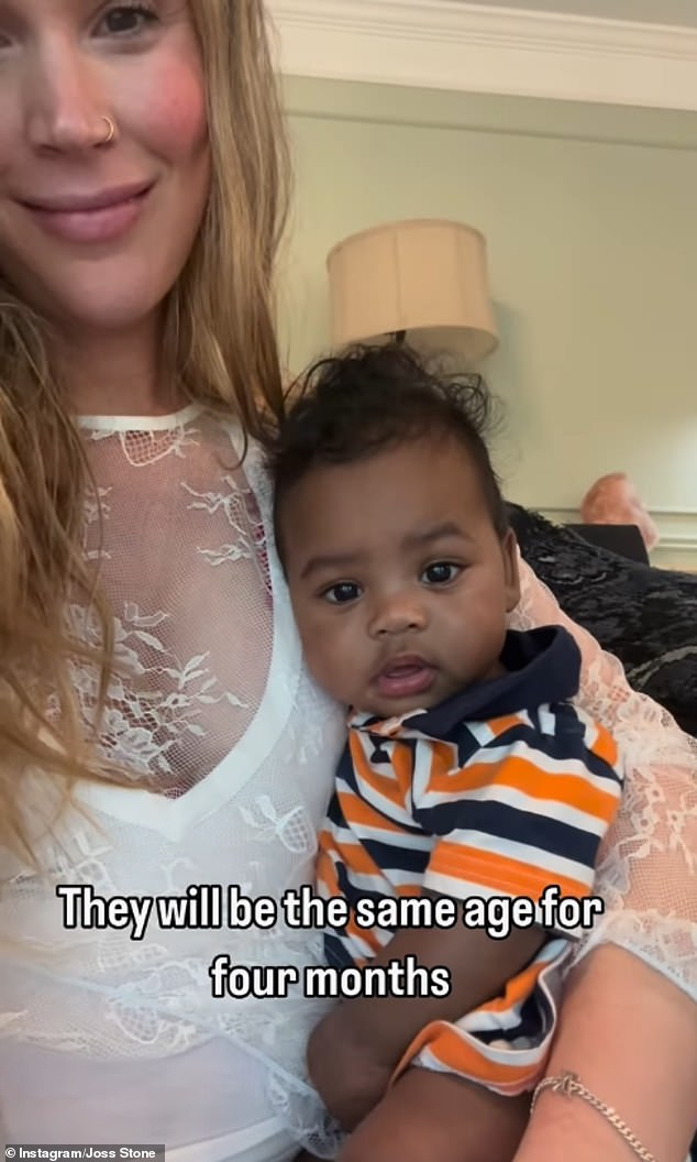 Just before Christmas, Joss revealed she was 'shocked' after discovering that she was expecting again after the couple had become parents to Bear