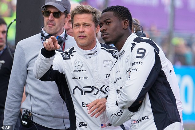 The film stars Pitt as Sonny Hayes, a former F1 driver who has come out of retirement to compete alongside a rookie (Damson) and against the sport's biggest titans