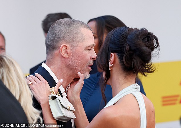 Ines lovingly fussed over her beau