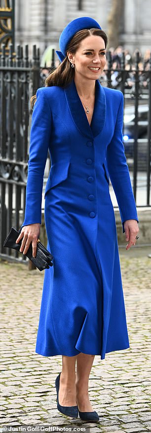 She often opts for sharply tailored designs in vibrant hues for ceremonial occasions
