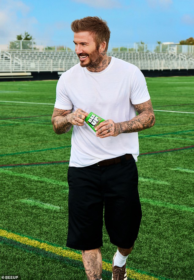 Sir David Beckham has also launched a new 'passion project' business venture BEEUP in a bid to add to his multi-million pound fortune