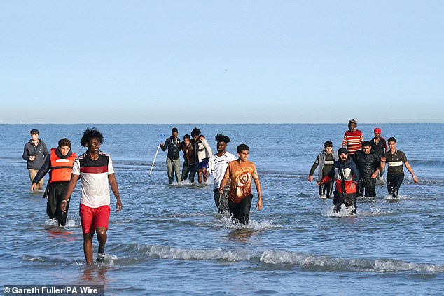 The scenes this morning come after Keir Starmer faced ridicule for boasting that Britain is leading the world in tackling illegal migration