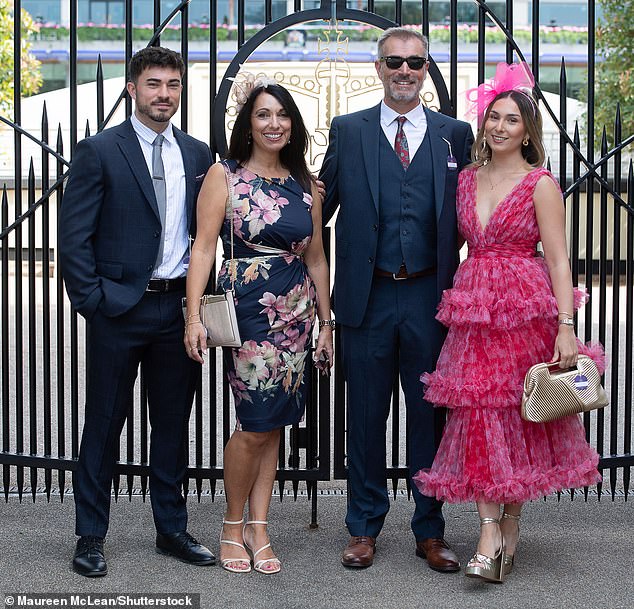 Stylish: It was a day of fashion and hats on the first day of Royal Ascot for these racegoers