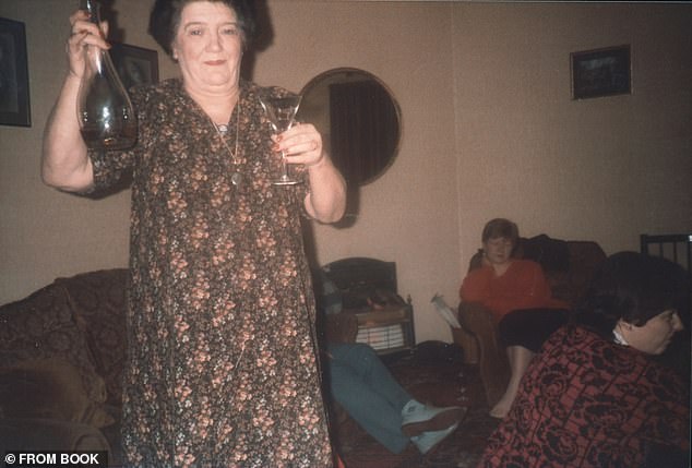Kim Woodburn's alcoholic mother, Pat. The star described her as a 'vicious alcoholic'