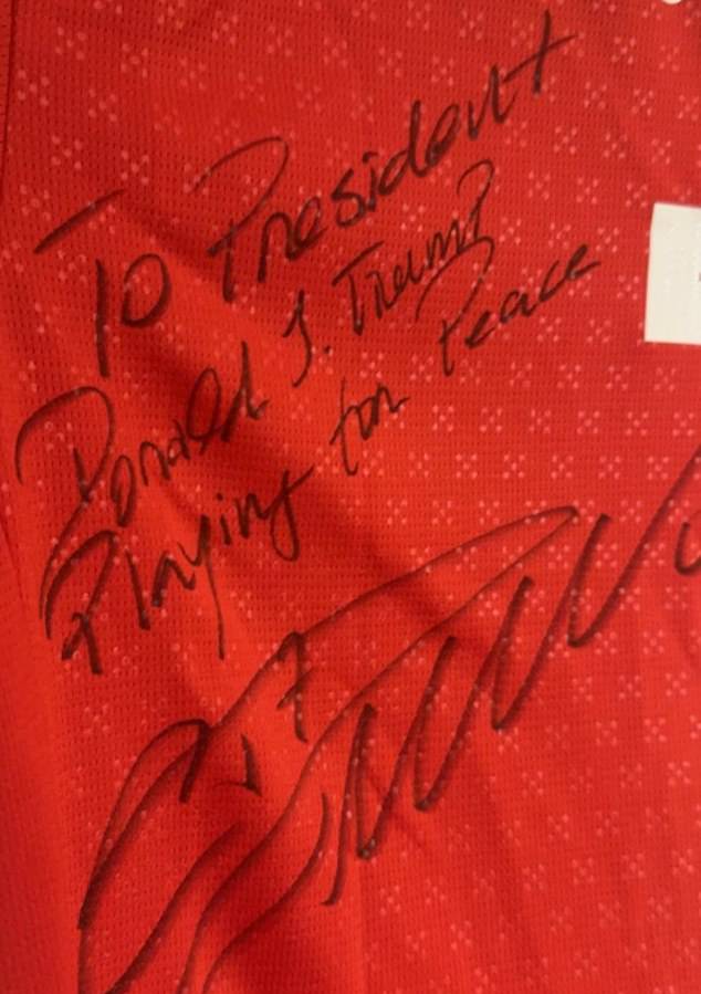 It is not clear whether Ronaldo wrote the message himself or simply added a signature