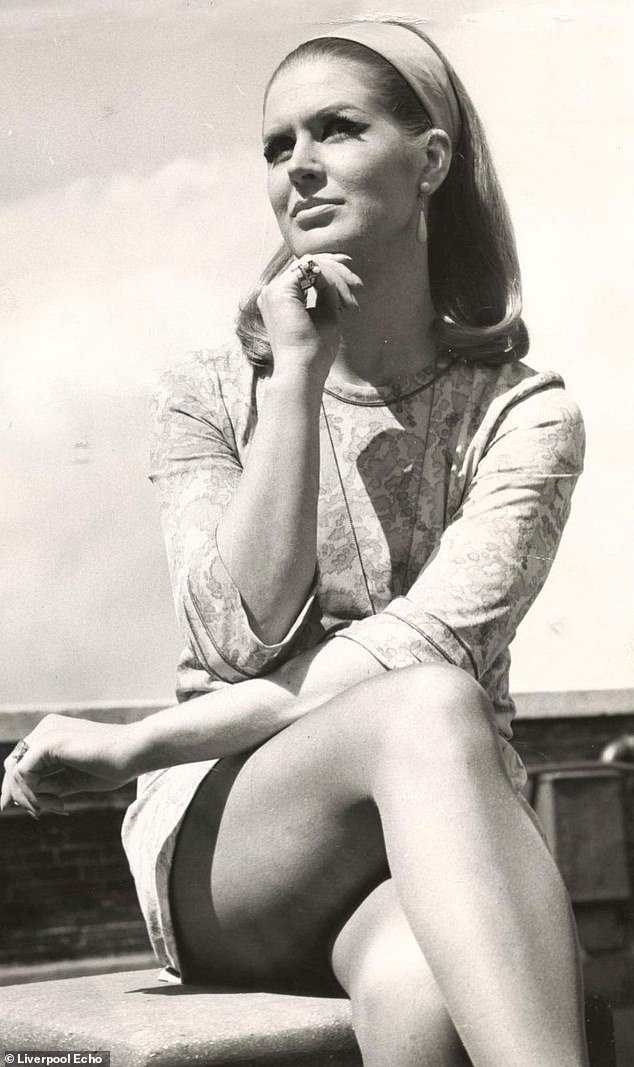 Kim - whose full name is Patricia Mary Woodburn - only launched her TV career at the age of 60 and previously worked as a cleaner, while she also dabbled in modelling (pictured in 1968)