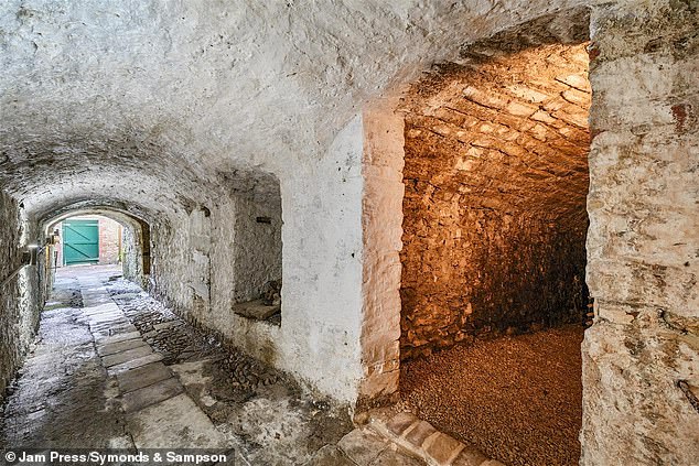 The tunnel is believed to have been part of a bigger underground network in the town, however former underpasses have long since been closed off