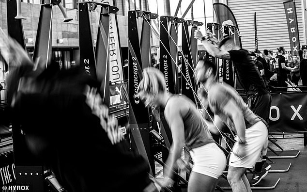Hyrox combines both running and functional workout stations as participants alternate between them