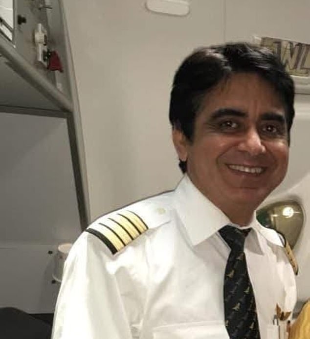 Sumeet Sabharwal (pictured) was one of the pilots on the doomed flight