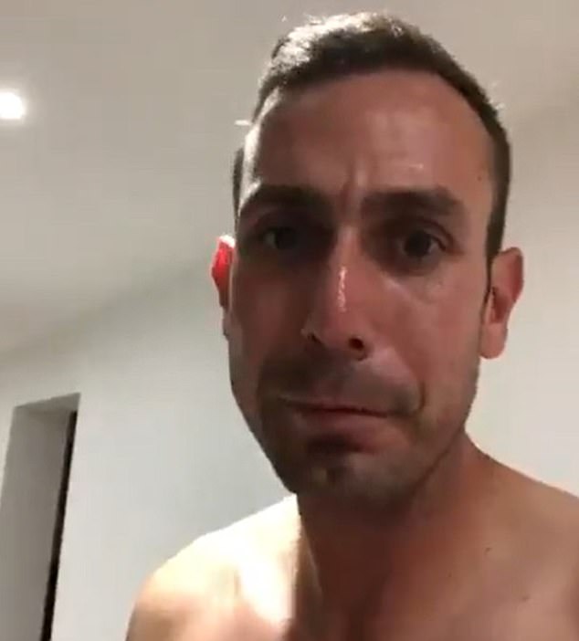 Coote said he has been in an 'incredibly dark place' since the footage became public an said white powder he was seen snorting in a separate video was cocaine