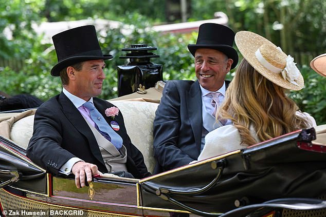 Peter Phillips, the nephew of King Charles, was joined by a very special guest - his girlfriend Harriet Sperling