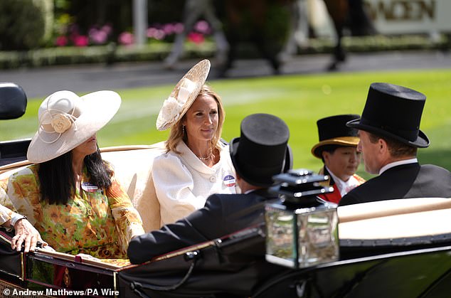 Though she has previously met the royals, this is the first time Harriet has joined the procession