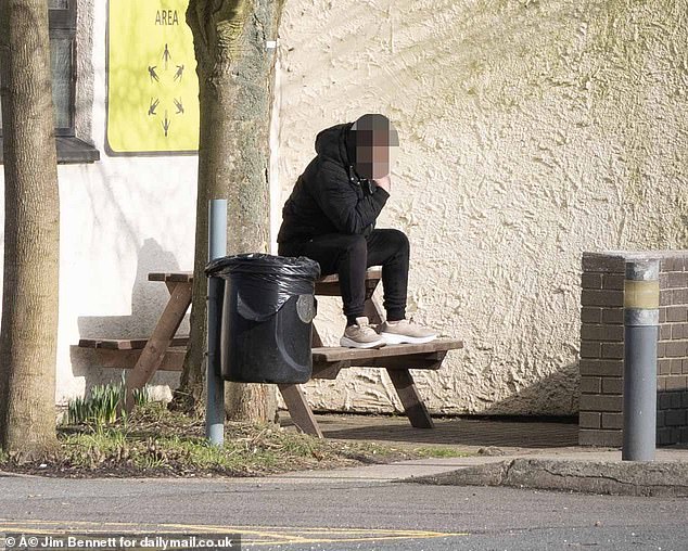 A resident at the asylum seeker, which is now longer used by the military