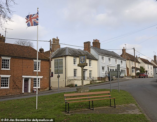 The centre of Wethersfield village
