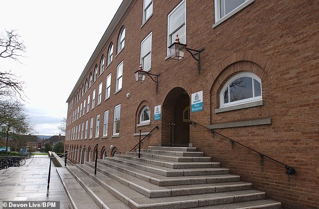 Exeter Coroner's Court (pictured) heard Dr Dinan began suffering from anxiety and depression following the breakdown of her 28-year marriage with husband Frank O'Friel