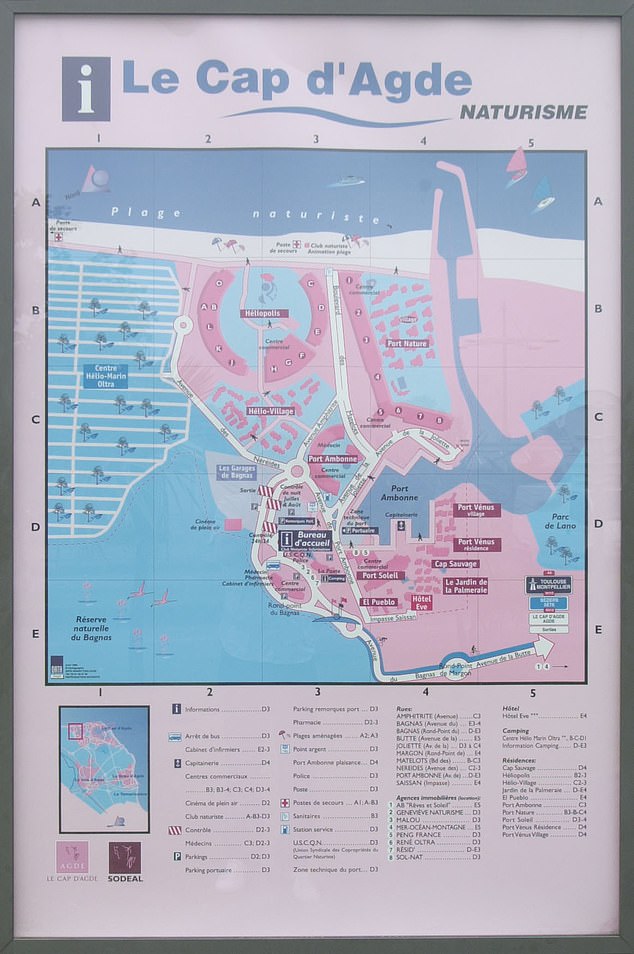 Cap d'Agde's Naturist Resort was designed as a self-contained town in 1970, and has since grown to become one of the most important income sources for the village