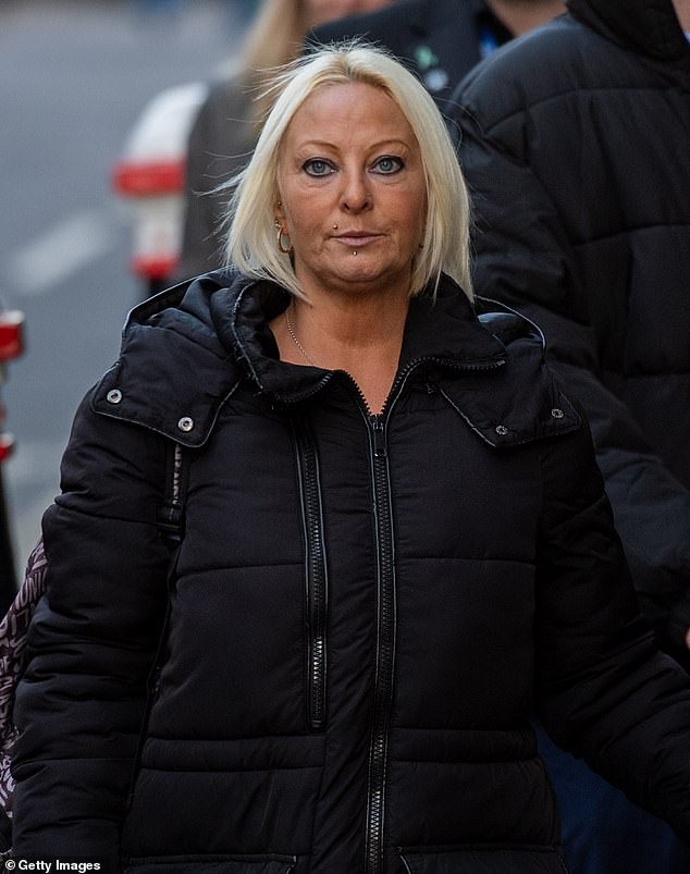 Harry Dunn's mother Charlotte Charles, pictured outside the Old Bailey ahead of Anne Sacoolas's sentencing in December 2022, said Northamptonshire Police committed 'failures no family should ever have to endure'