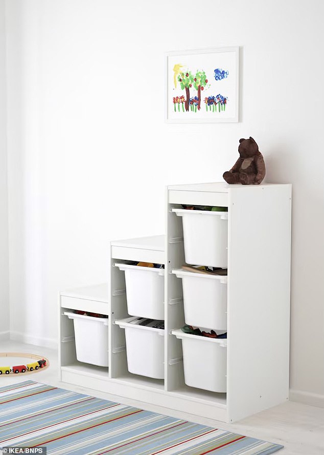 The 42-year-old stuck a sheet of A4 paper on the IKEA cabinet stating it was free along with an chest-of-drawers from the same furniture store