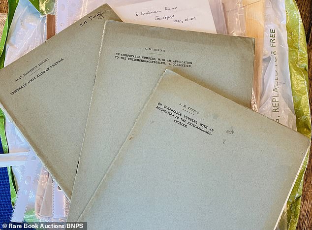 More of Turing's academic papers, found in a plastic bag
