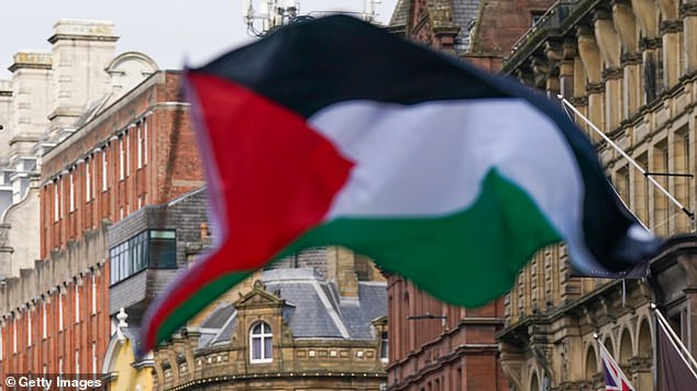 Mr Charters has also claimed protesters chanting 'Labour, Labour, genocide' threw a can of baked beans at him at York's Pride parade earlier this month (file photo)