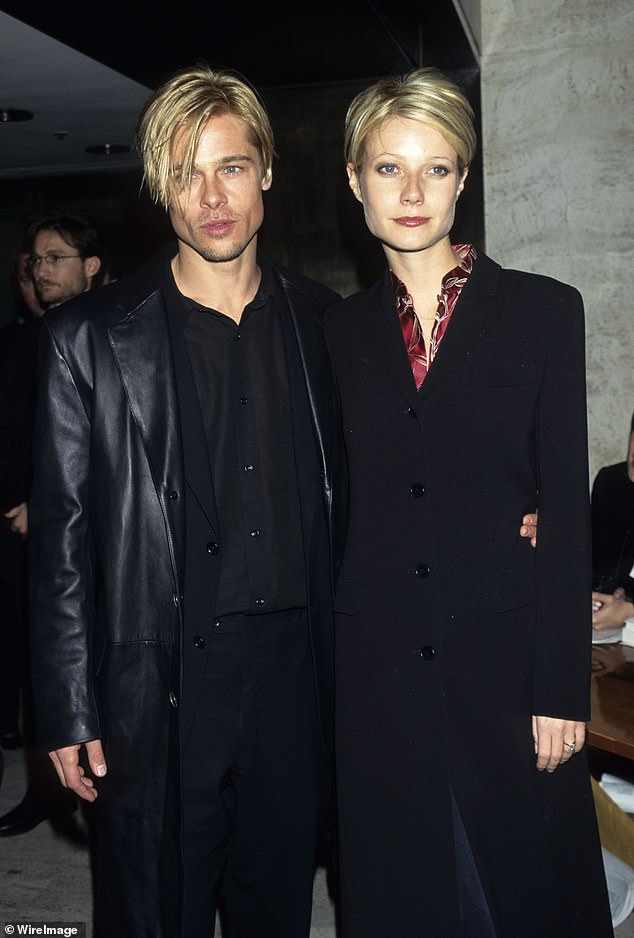 He famously copied the hairstyles and fashion tastes of his famous exes Angelina Jolie, Gwyneth Paltrow and Jennifer Aniston while he was with them; Pitt and Paltrow pictured