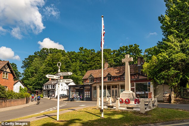 Burley has a close-knit community, with just one village shop and few local amenities. Pictured is its war memorial