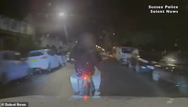 PC Tim Bradshaw knocked off McGarry and his pillion passenger Dominic Mizzi, 22, to prevent them from getting away and putting other road users and pedestrians at risk