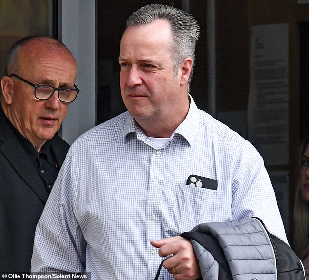 PC Tim Bradshaw (pictured) was charged with causing injury by dangerous driving before being cleared by a jury at Portsmouth Crown Court, Hampshire