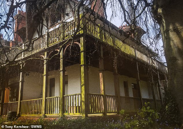 The couple have had their work cut out since they started work in the mansion, repairing vast swathes of the building