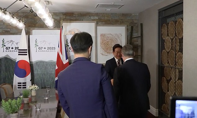 After the mix-up, Sir Keir said Britain had a 'good strong relationship' with South Korea