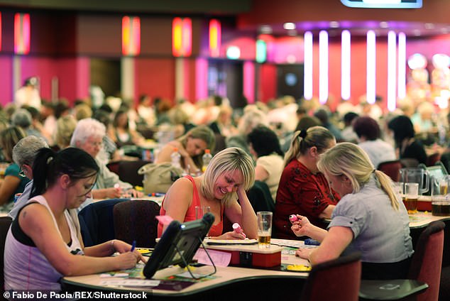 Cheap night: You might pay £20 for a fun evening playing bingo and just £5 for a glass of wine or beer – so it can work out cheaper than a round of drinks in a pub