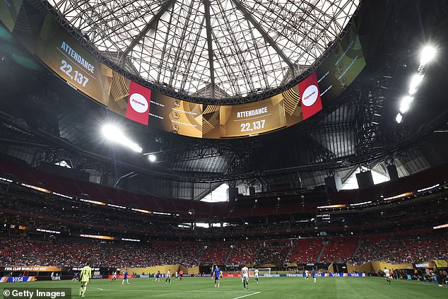 Chelsea opened their campaign on American soil in front of just 22,000 fans in the 75,000 capacity Mercedes-Benz Arena