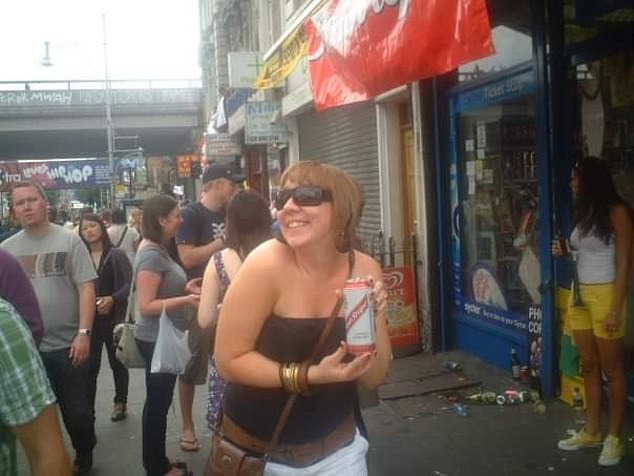 By 2015, Amy (pictured) started hiding bottles, which were found by her mother