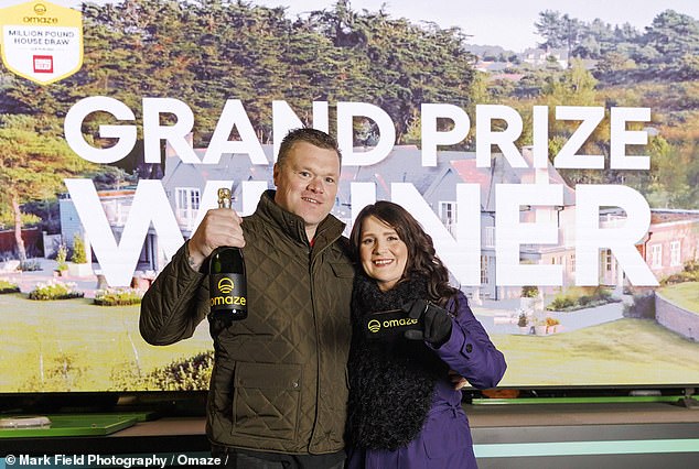 Vicky Curtis-Creswell, 38, and husband Dale, 41, won the house after spending just £10 on a ticket for the Omaze prize draw