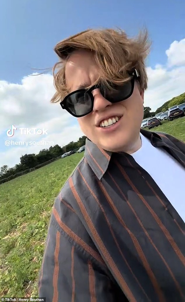 He penned in the caption of his video posted to TikTok on Tuesday: ' Jeremy Clarkson 's pub was¿ interesting'