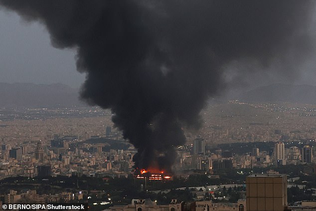 Tehran burns following attacks by Israeli warplanes earlier this week