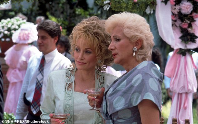 The country music singer and star of movies such as Steel Magnolia will receive the Jean Hersholt Humanitarian Award for her charitable efforts (pictured with Olympia Dukakis)