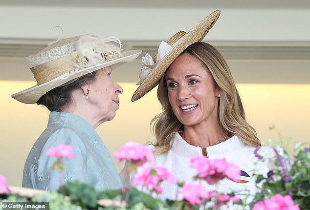 Yesterday, she appeared to be getting on swimmingly with the royals, chatting with Princess Anne on the balcony