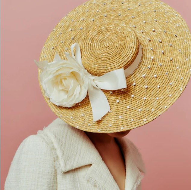 Harriet wore a £945 'Golden’ Awon Golding Millinery hat, a designer previously worn by Meghan Markle