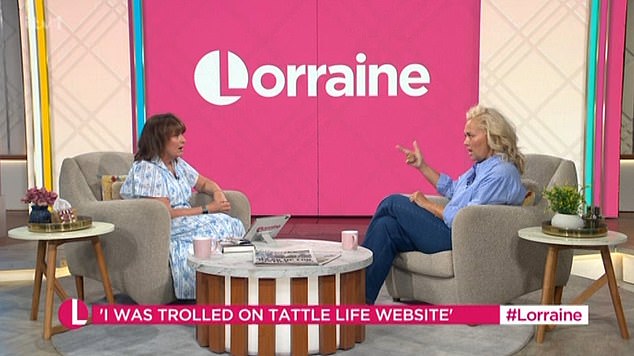 Caroline told Lorraine Kelly (pictured) that she has joined forces Neil and Donna Sands, doctor Jess Taylor - and they are going to the government and the police to take a stand over the issue