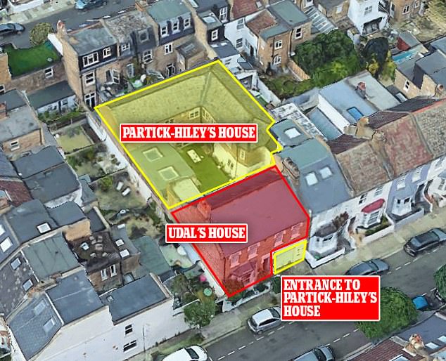 Mr Udal claimed he had merely been asserting rights over land he owns when ripping out the previous gate and installing a new one at the end of the driveway