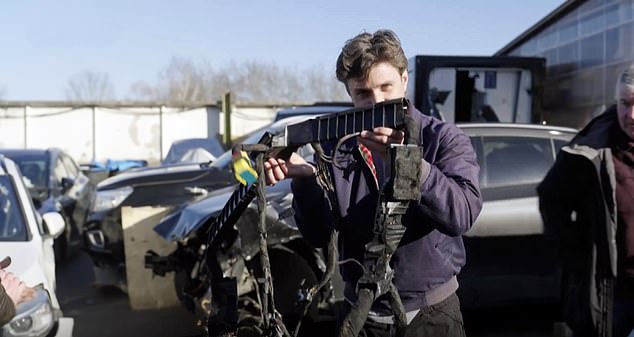 Channel 4 journalist Matt Shea tracks down a stolen blue Audi in Lithuania - only to discover a bunch of wires is all that is left of it