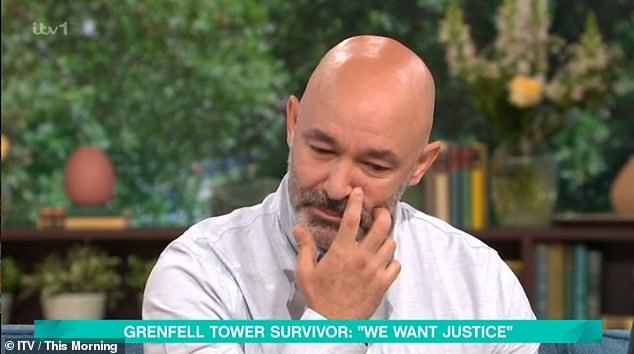 Marcio broke down into tears as he replied: 'At the hospital, they came to me and said they and to make that decision because my wife was obviously alive, they had to go with her, which I said yes, that's the choice.'