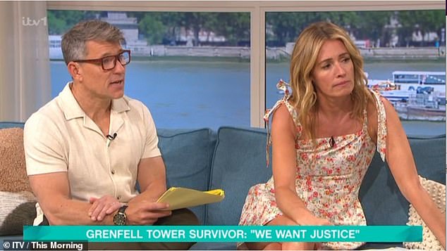 The grieving father lived on the 21st floor of Grenfell Tower with his wife, who was seven months pregnant, and two daughters